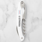 Stadtflagge von Chicago personalisiert klappbar Kellnermesser (Rückseite)