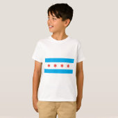 Stadtflagge von Chicago T-Shirt (Vorne ganz)