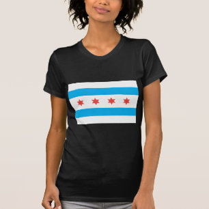 Stadtflagge von Chicago T-Shirt