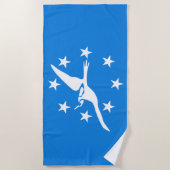 Stadtflagge von Corpus Christi (Texas) Strandtuch (Vorderseite)