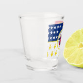 Stadtflagge von Detroit Schnapsglas (Links)
