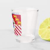 Stadtflagge von Detroit Schnapsglas (Rechts)