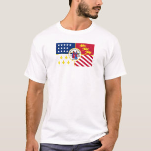 Stadtflagge von Detroit T-Shirt
