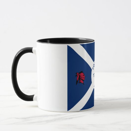 Stadtflagge von Fort Wayne Tasse (Links)