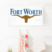 Stadtflagge von Fort Worth (Texas) Banner (Insitu)