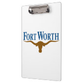 Stadtflagge von Fort Worth (Texas) Klemmbrett (Links)