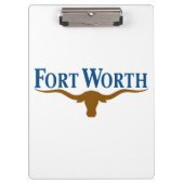 Stadtflagge von Fort Worth (Texas) Klemmbrett (Vorderseite)