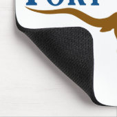 Stadtflagge von Fort Worth (Texas) Mousepad (Ecke)