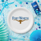 Stadtflagge von Fort Worth (Texas) Pappteller (Party)