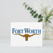 Stadtflagge von Fort Worth (Texas) Postkarte (Stehend Vorderseite)