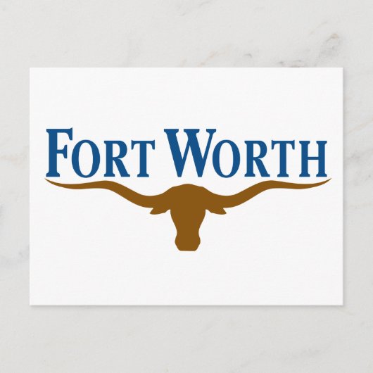 Stadtflagge von Fort Worth (Texas) Postkarte (Vorderseite)