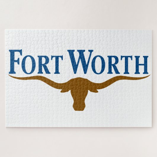 Stadtflagge von Fort Worth (Texas) Puzzle (Horizontal)