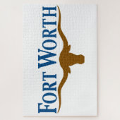 Stadtflagge von Fort Worth (Texas) Puzzle (Vertikal)