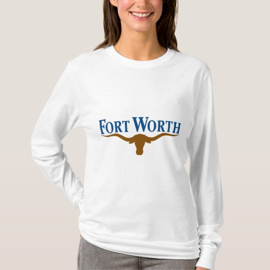 Stadtflagge von Fort Worth (Texas) T-Shirt (Vorderseite)
