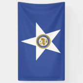 Stadtflagge von Houston (Texas) Banner (Vertikal)