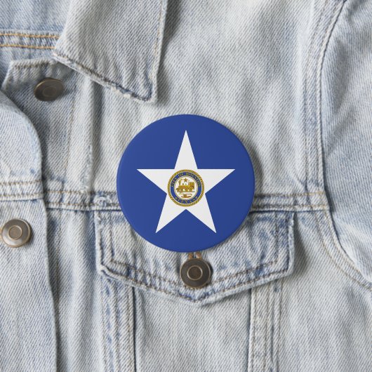 Stadtflagge von Houston (Texas) Button (Beispiel)
