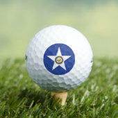 Stadtflagge von Houston (Texas) Golfball (Insitu T-Shirt)