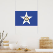 Stadtflagge von Houston (Texas) Poster (Küche)