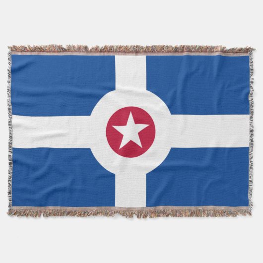 Stadtflagge von Indianapolis Decke (Vorderseite)