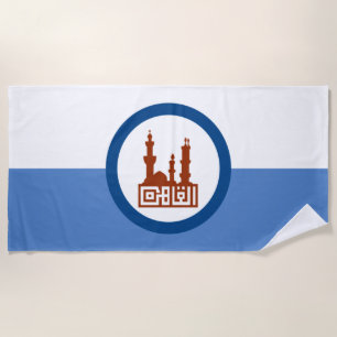 Stadtflagge von Kairo (Ägypten) Strandtuch