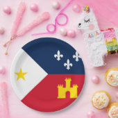 Stadtflagge von Lafayette Pappteller (Party)