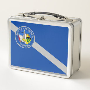 Stadtflagge von Las Vegas Metall Brotdose