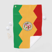 Stadtflagge von Los Angeles Golfhandtuch (Insitu)