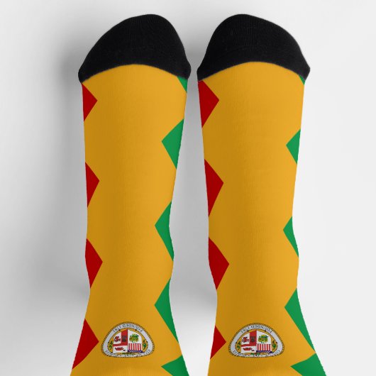 Stadtflagge von Los Angeles Socken (Oben)
