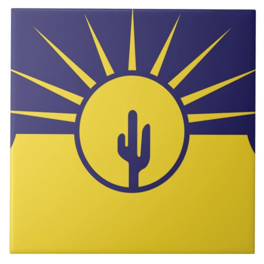 Stadtflagge von Mesa Fliese (Vorderseite)