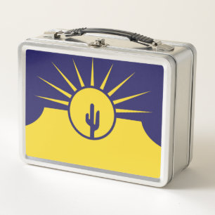 Stadtflagge von Mesa Metall Brotdose