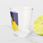 Stadtflagge von Mesa Schnapsglas (Rechts)