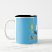 Stadtflagge von Milwaukee Zweifarbige Tasse (Links)