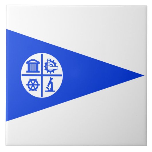 Stadtflagge von Minneapolis Fliese (Vorderseite)