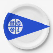 Stadtflagge von Minneapolis Pappteller (Vorderseite)