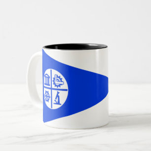 Stadtflagge von Minneapolis Zweifarbige Tasse