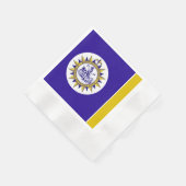 Stadtflagge von Nashville Serviette (Ecke)