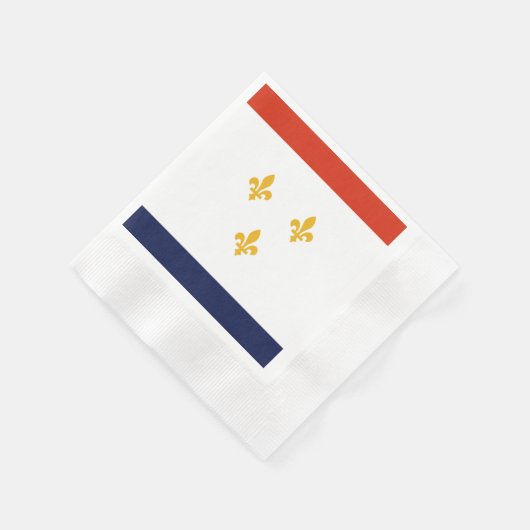Stadtflagge von New Orleans Serviette (Ecke)