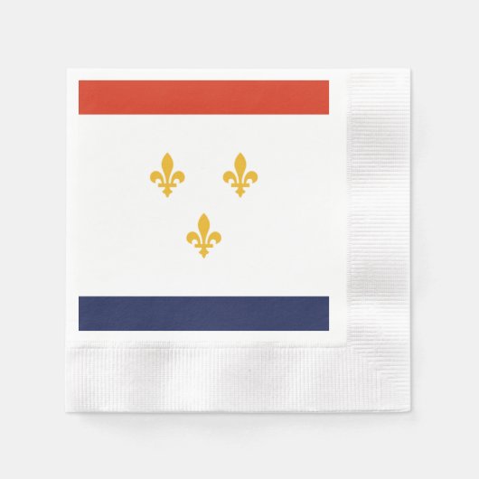 Stadtflagge von New Orleans Serviette (Vorderseite)
