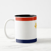 Stadtflagge von New Orleans Zweifarbige Tasse (Links)