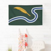 Stadtflagge von Northampton (Massachusetts, USA) Banner (Insitu)