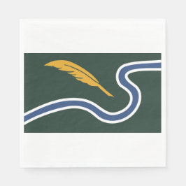 Stadtflagge von Northampton (Massachusetts, USA) Serviette