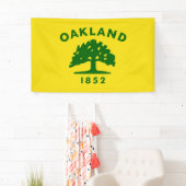 Stadtflagge von Oakland (Kalifornien) Banner (Insitu)
