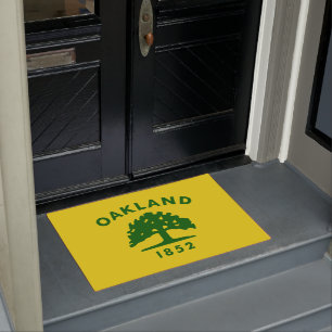 Stadtflagge von Oakland (Kalifornien) Fußmatte
