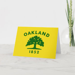 Stadtflagge von Oakland (Kalifornien) Karte