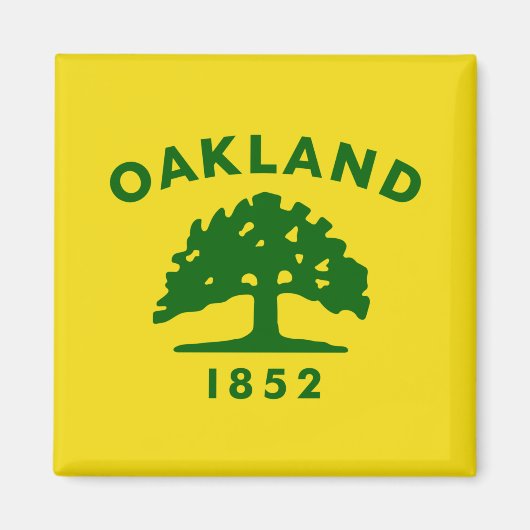 Stadtflagge von Oakland (Kalifornien) Magnet (Vorne)