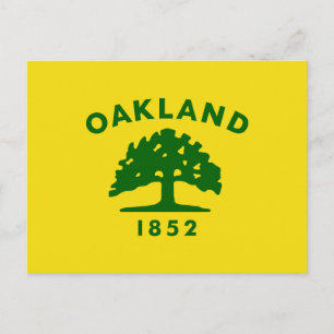 Stadtflagge von Oakland (Kalifornien) Postkarte