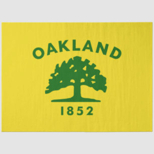 Stadtflagge von Oakland (Kalifornien) Seidenpapier