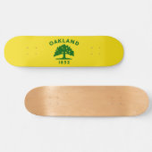 Stadtflagge von Oakland (Kalifornien) Skateboard (Horizontal)