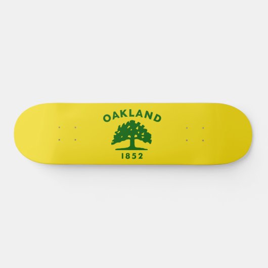 Stadtflagge von Oakland (Kalifornien) Skateboard (Horizontal)