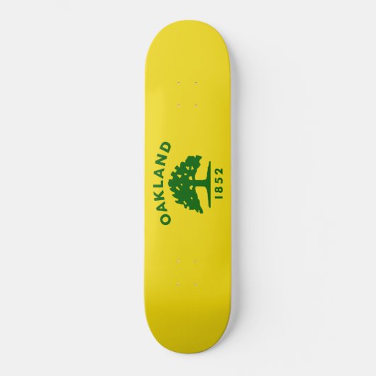 Stadtflagge von Oakland (Kalifornien) Skateboard (Vorderseite)